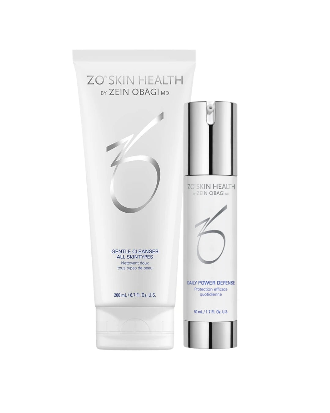 zo skin gentle cleanser and daily power defense skin duo gift set