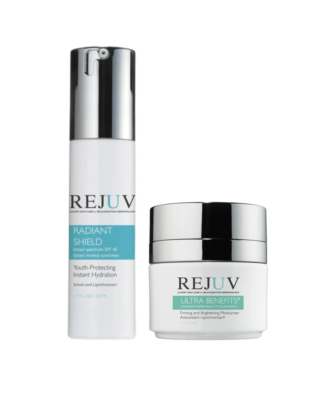 rejuv ultra benefits moisturizer and radiant shield spf duo gift set