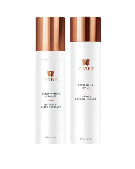 vivier toner ultra foaming cleanser duo gift set