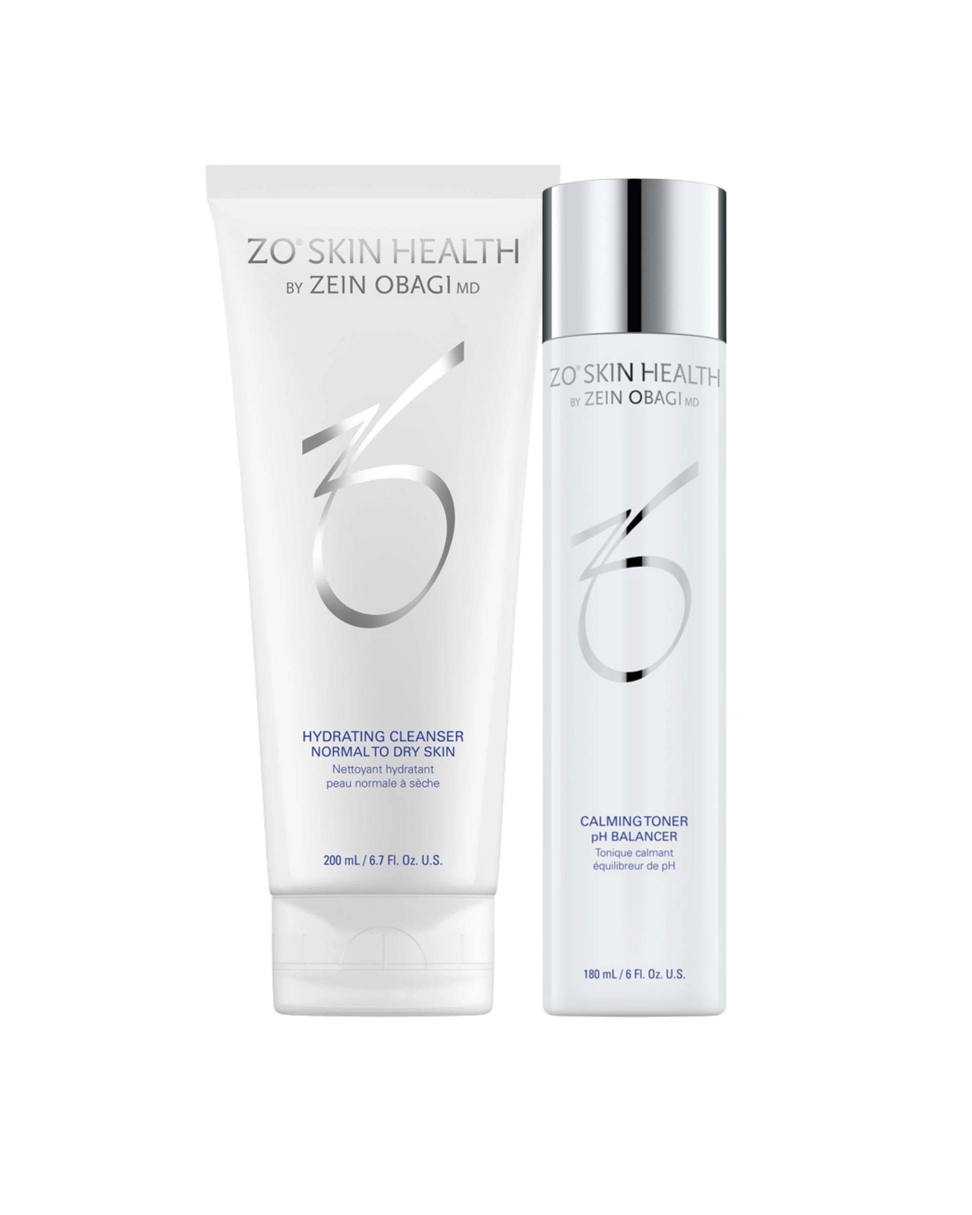zo skin hydrating cleanser and toner duo gift set