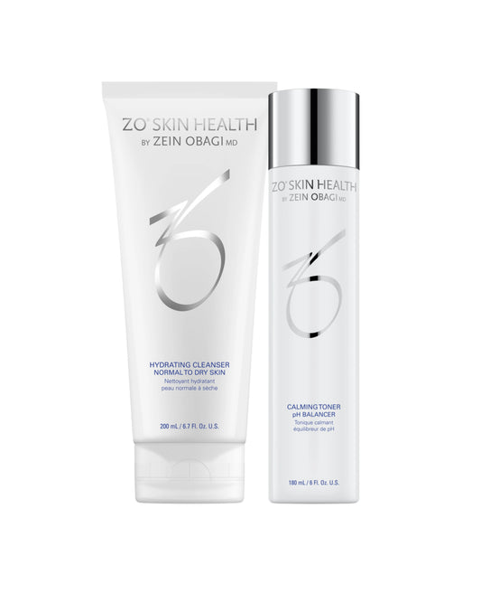 zo skin hydrating cleanser and toner duo gift set