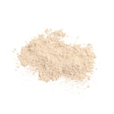 Beige powder on a white background